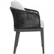 Capri Smoke Grey / Copacabana Marble Outdoor Dining Armchair